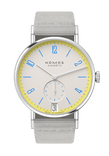 NOMOS Tangente 38 Date Lemonbiscuit | Ref. 179.S10 | LE175 | OsterJewelers.com