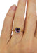 A & Furst Gaia 18KYG Cushion Cut Amethyst Ring