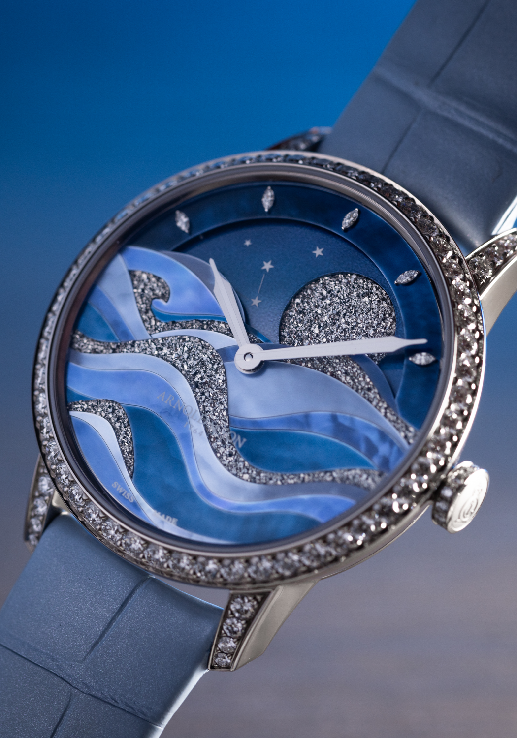 Arnold & Son Perpetual Moon 38 Night Tide | Ref. 1GLMW.Z04A.C284A | OsterJewelers.com