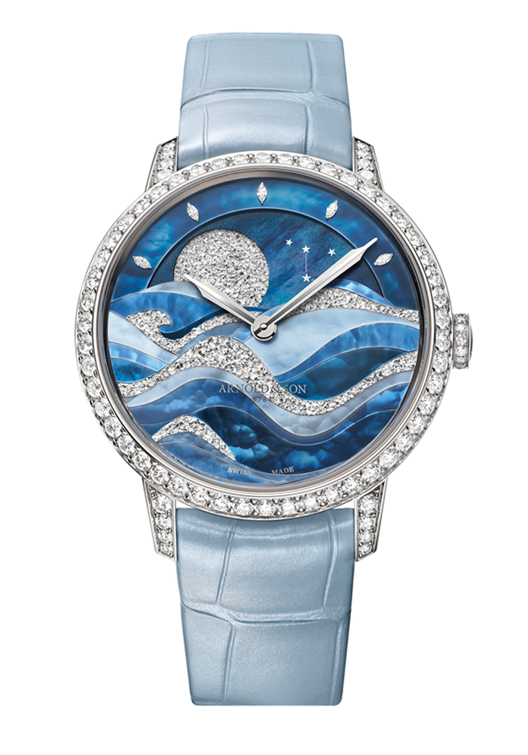 Arnold & Son Perpetual Moon 38 Night Tide | Ref. 1GLMW.Z04A.C284A | OsterJewelers.com