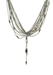 Calgaro Vibration 18K Blackened White Gold Spear Bead Necklace | OsterJewelers.com