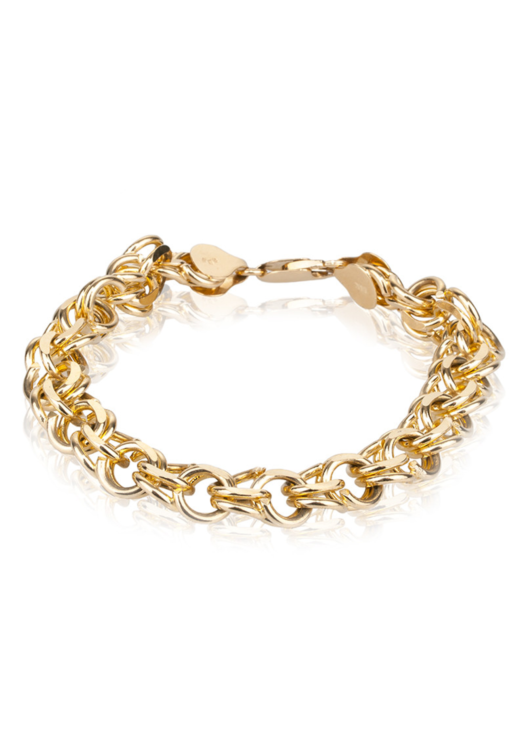 Paperclip Chain Bracelet in 14k Solid Gold | Jewellery by Monica Vinader