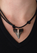 Jacquie Aiche 14KRG Diamond Shark Tooth Pendant on Leather Cord | OsterJewelers.com