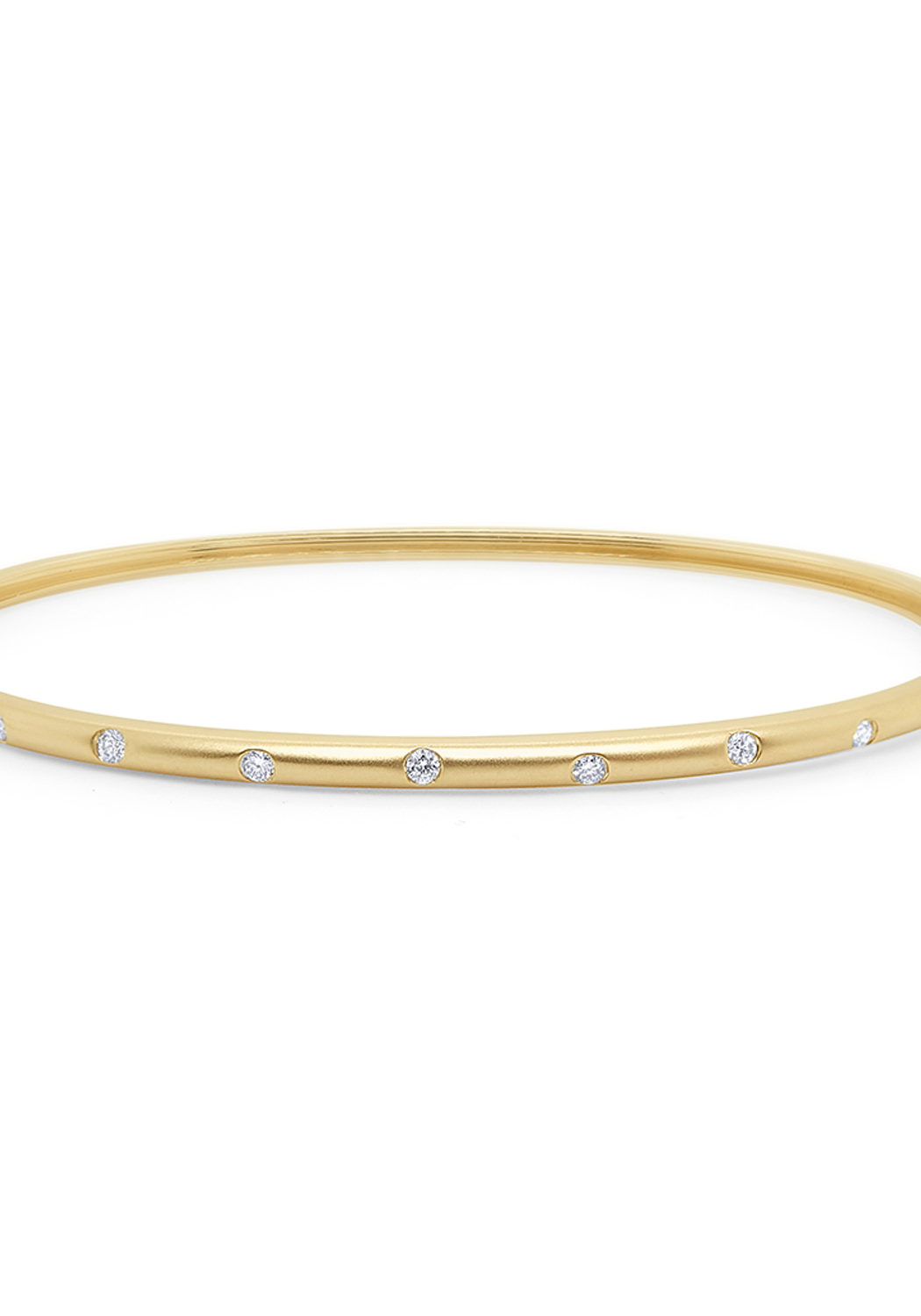 KC Designs 14KYG 11 Diamond Station Bangle Bracelet | OsterJewelers.com