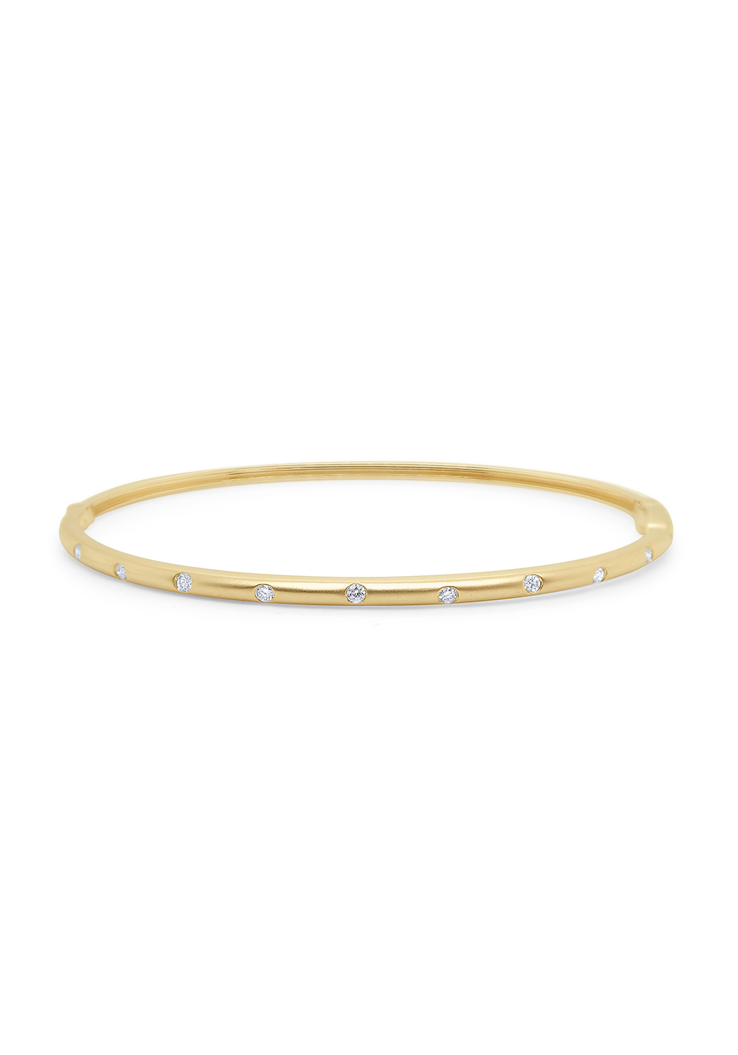 KC Designs 14KYG 11 Diamond Station Bangle Bracelet | OsterJewelers.com