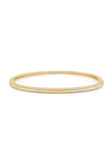 KC Designs 14KYG Baguette Diamond Bangle Bracelet | OsterJewelers.com