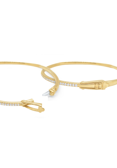 KC Designs 14K Yellow Gold Diamond Tennis Bangle Bracelet | OsterJewelers.com