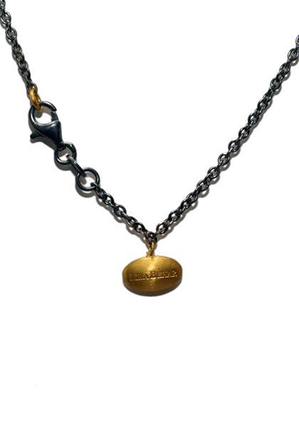 Lika Behar 24KYG & Oxidized Silver Mixed Rolo Chain Necklace | OsterJewelers.com