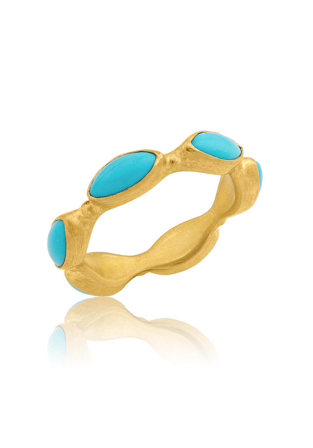 Lika Behar 22KYG Sleeping Beauty Turquoise Ring | OsterJewelers.com