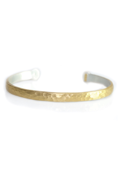 Lika Behar Stockholm Hammered Gold Open Bangle Bracelet | OsterJewelers.com