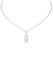 Messika Move Uno Pavé LM 18KWG Diamond Necklace | Ref. 12058-WG | OsterJewelers.com