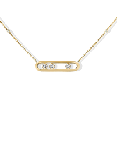 Messika Move 18K Yellow Gold Diamond Necklace | Ref. 03997-YG | OsterJewelers.com