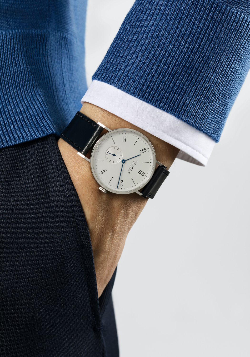 NOMOS Tangente 38 on the wrist | Ref. 164 | OsterJewelers.com