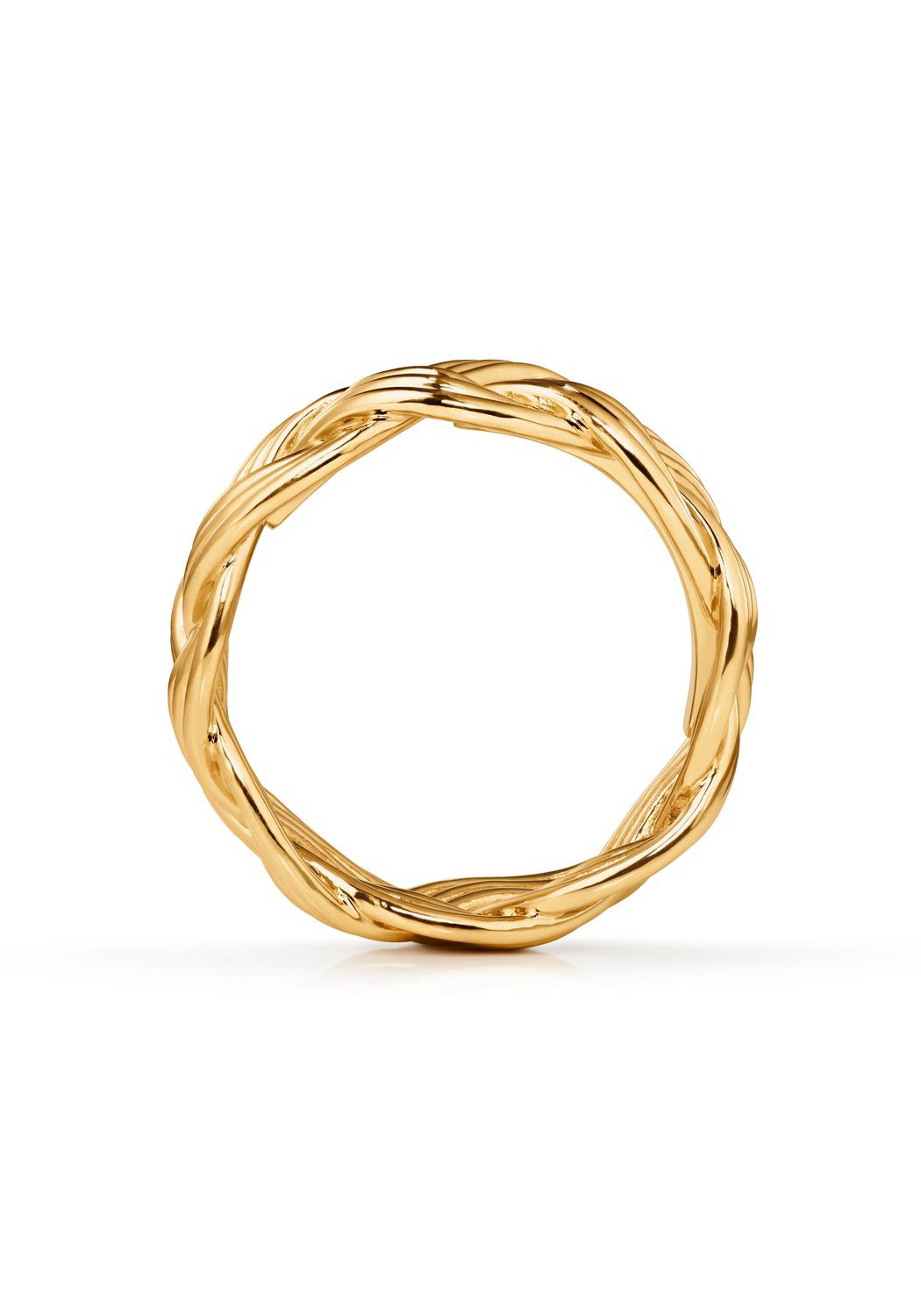 Ole Lynggaard 18K Yellow Gold Small Braided Ring | 53 | Ref. A3052-401 | OsterJewelers.com