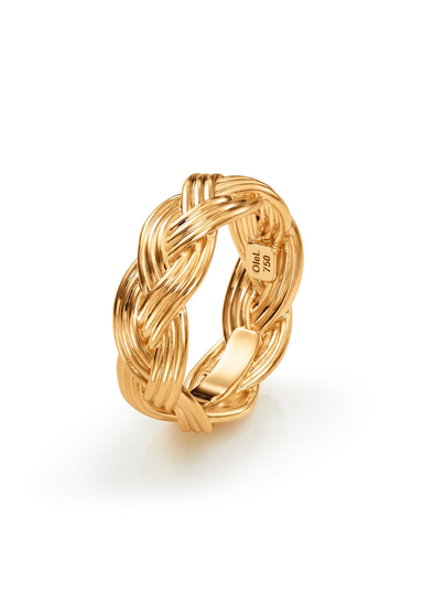 Ole Lynggaard 18K Yellow Gold Small Braided Ring | 53 | Ref. A3052-401 | OsterJewelers.com