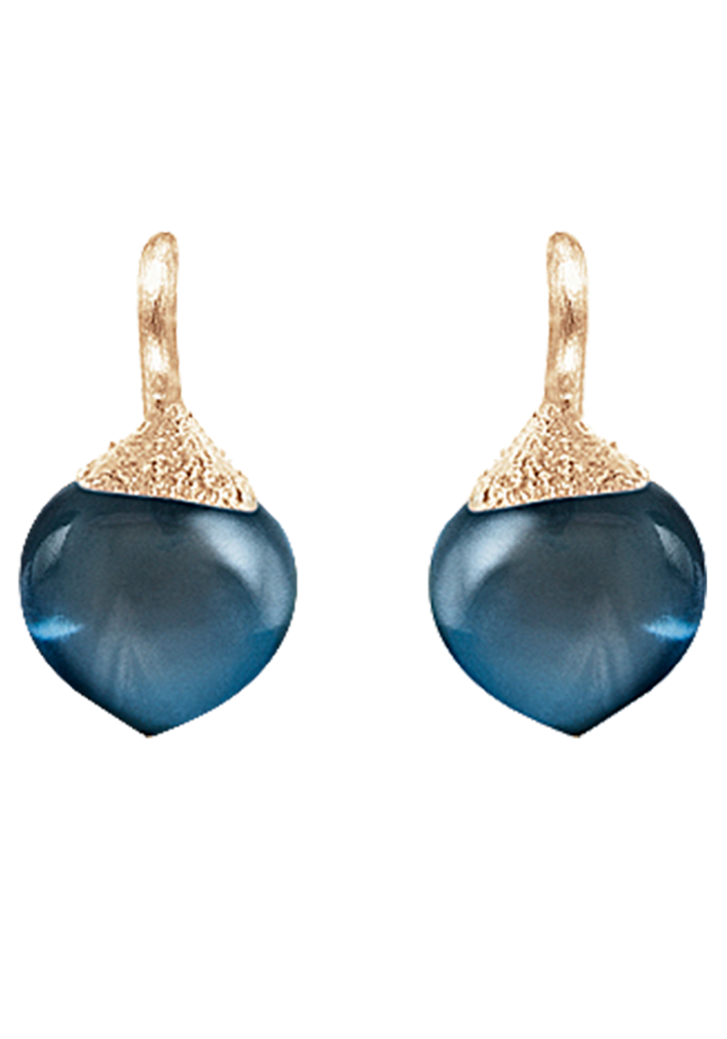 Ole Lynggaard Dew Drops 18KYG London Blue Topaz Earrings | Ref. A2638-419 | OsterJewelers.com