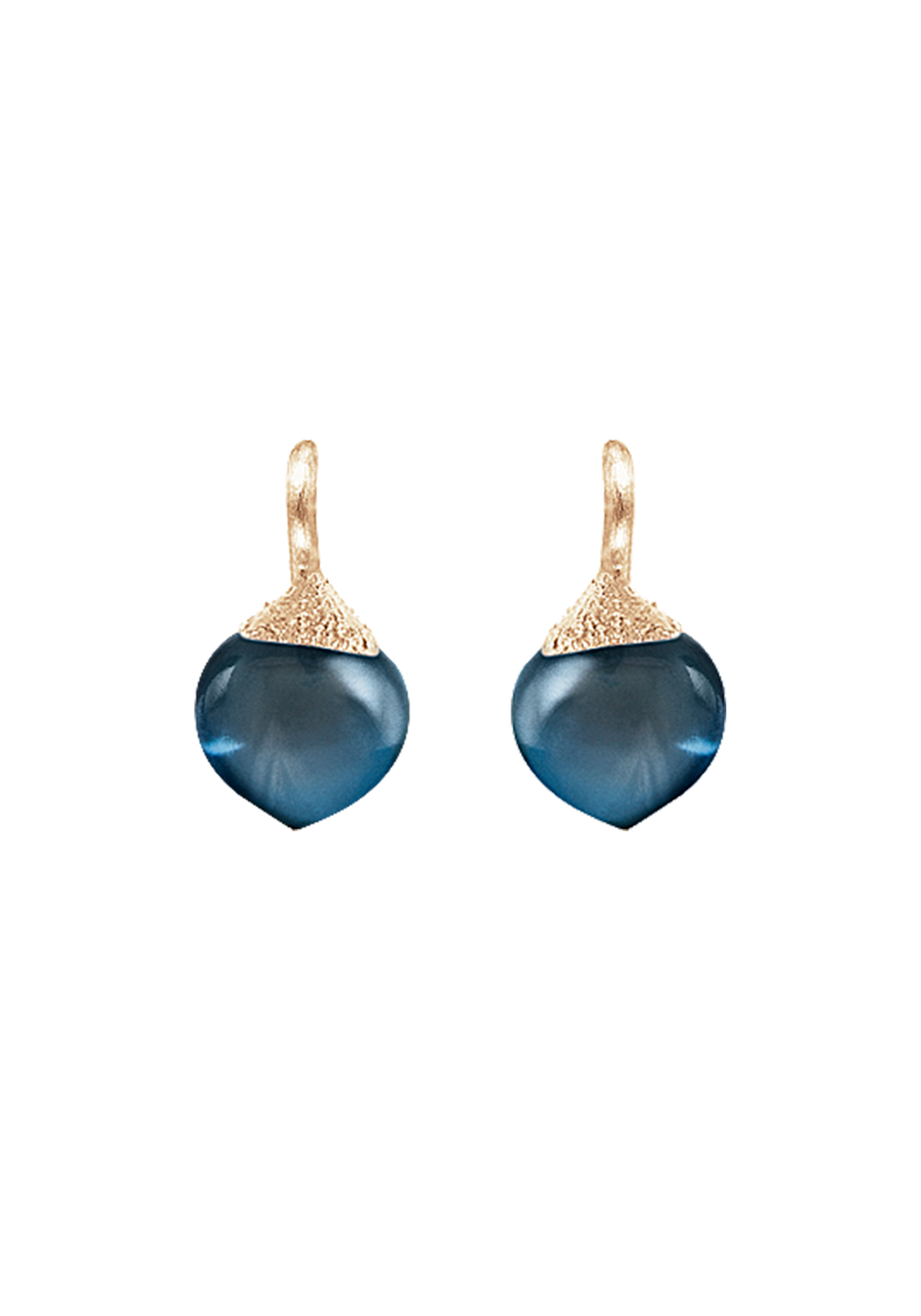 Ole Lynggaard Dew Drops 18KYG London Blue Topaz Earrings | Ref. A2638-419 | OsterJewelers.com