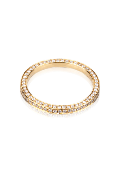 Oster Collection 18KYG 3 Side Micro Pavé Diamond Eternity Band | OsterJewelers.com