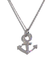 Oster Collection 18KWG Diamond Anchor Pendant | OsterJewelers.com