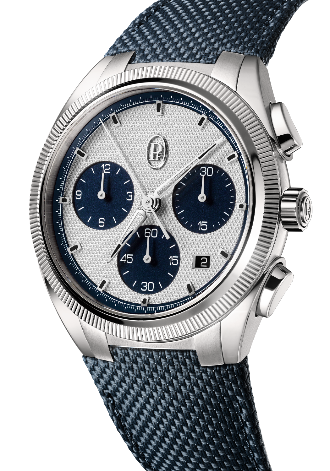 Parmigiani Fleurier Tonda PF Sport Chronograph Steel Milano Blue | OsterJewelers.com