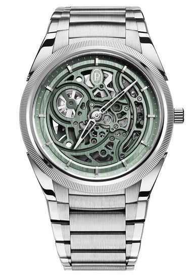 Parmigiani Fleurier Tonda PF Skeleton Stainless Steel Slate Green | Ref. PFC912-1020002-100182 