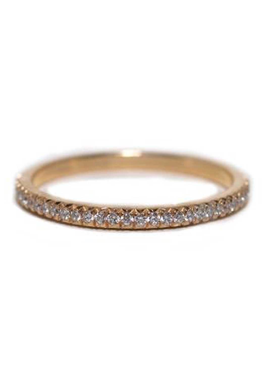 Rahaminov 18KRG Thin Prong .25 Diamond Eternity Band | OsterJewelers.com