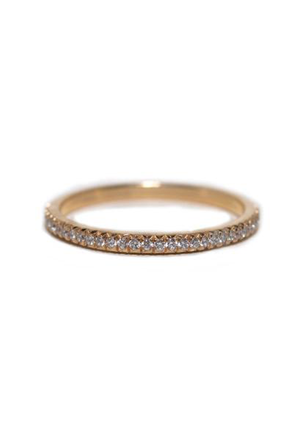 Rahaminov 18KRG Thin Prong .25 Diamond Eternity Band | OsterJewelers.com