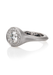 Rahaminov Matte 18KWG Halo Bezel Set Round Diamond Ring | OsterJewelers.com