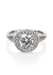 Rahaminov Matte 18KWG Halo Bezel Set Round Diamond Ring | OsterJewelers.com