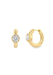 Ruchi 18KYG Scintillate Solitaire Round Diamond Hoop Earrings  OsterJewelers.com