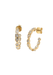 Ruchi 18KYG Mixed Shape Diamond Open Hoop Earrings | OsterJewelers.com