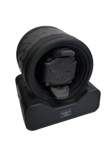 Scatola del Tempo Black Ostrich Rotor-One Watch Winder | OsterJewelers.com