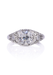 Sébastien Barier Platinum Cushion Cut Diamond Ring | OsterJewelers.com