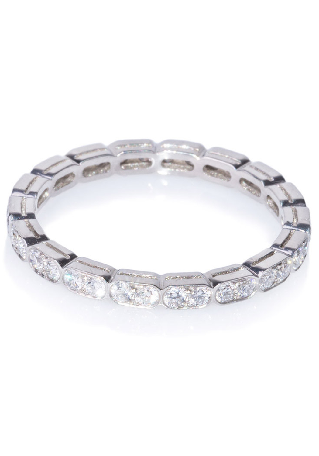 Sébastien Barier Platinum Diamond Eternity Band | OsterJewelers.com