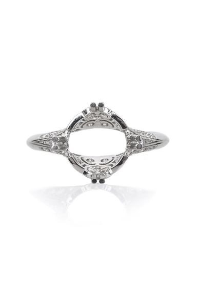 Sébastien Barier Platinum Semi-Mount Diamond Ring | OsterJewelers.com