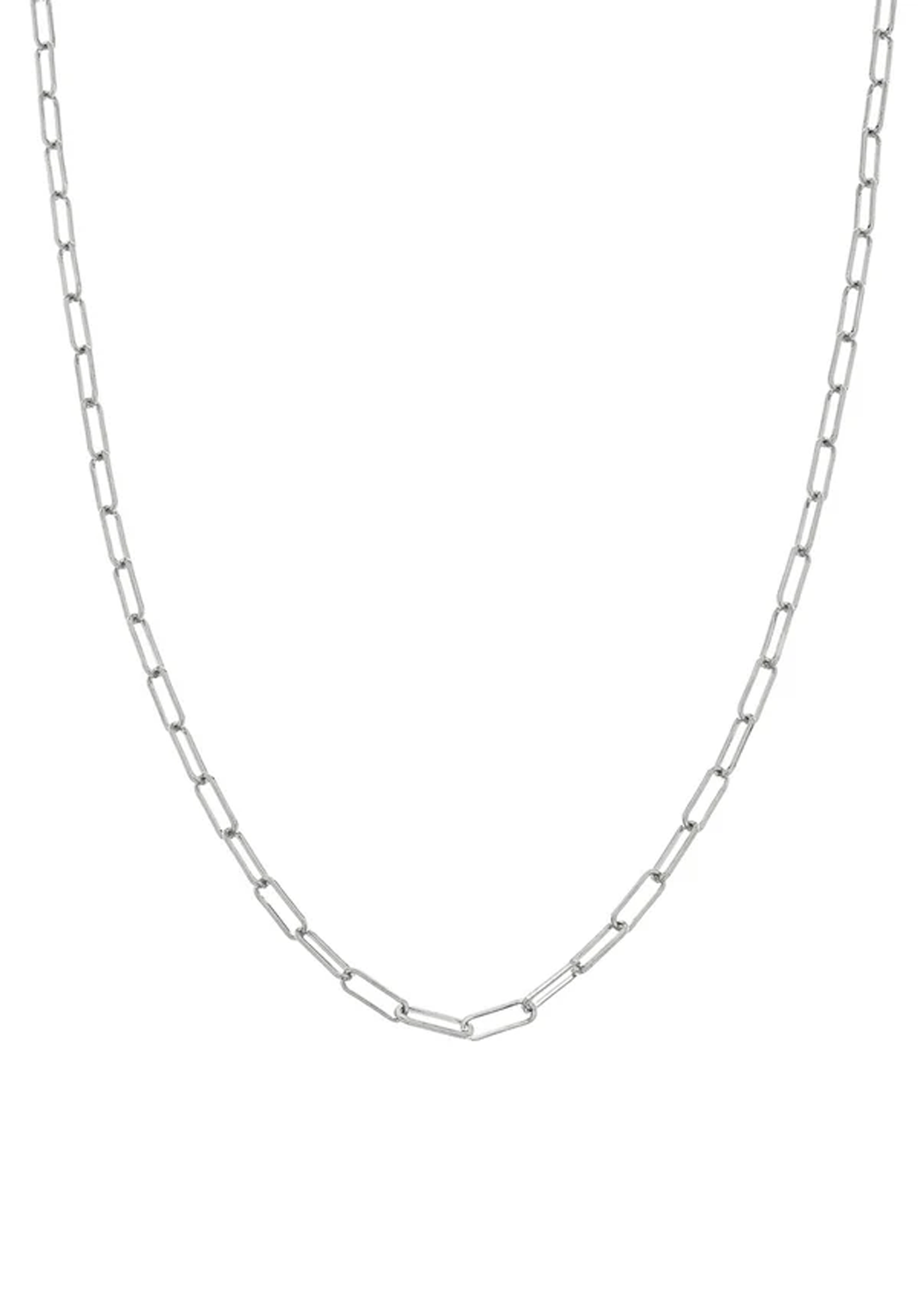 Sethi Couture 14K White Gold Medium Paperclip Chain Necklace | 20" | OsterJewelers.com