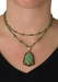 Sylva & Cie 18KYG Black Diamond Turquoise Buddha Pendant Enhancer Style Idea | OsterJewelers.com