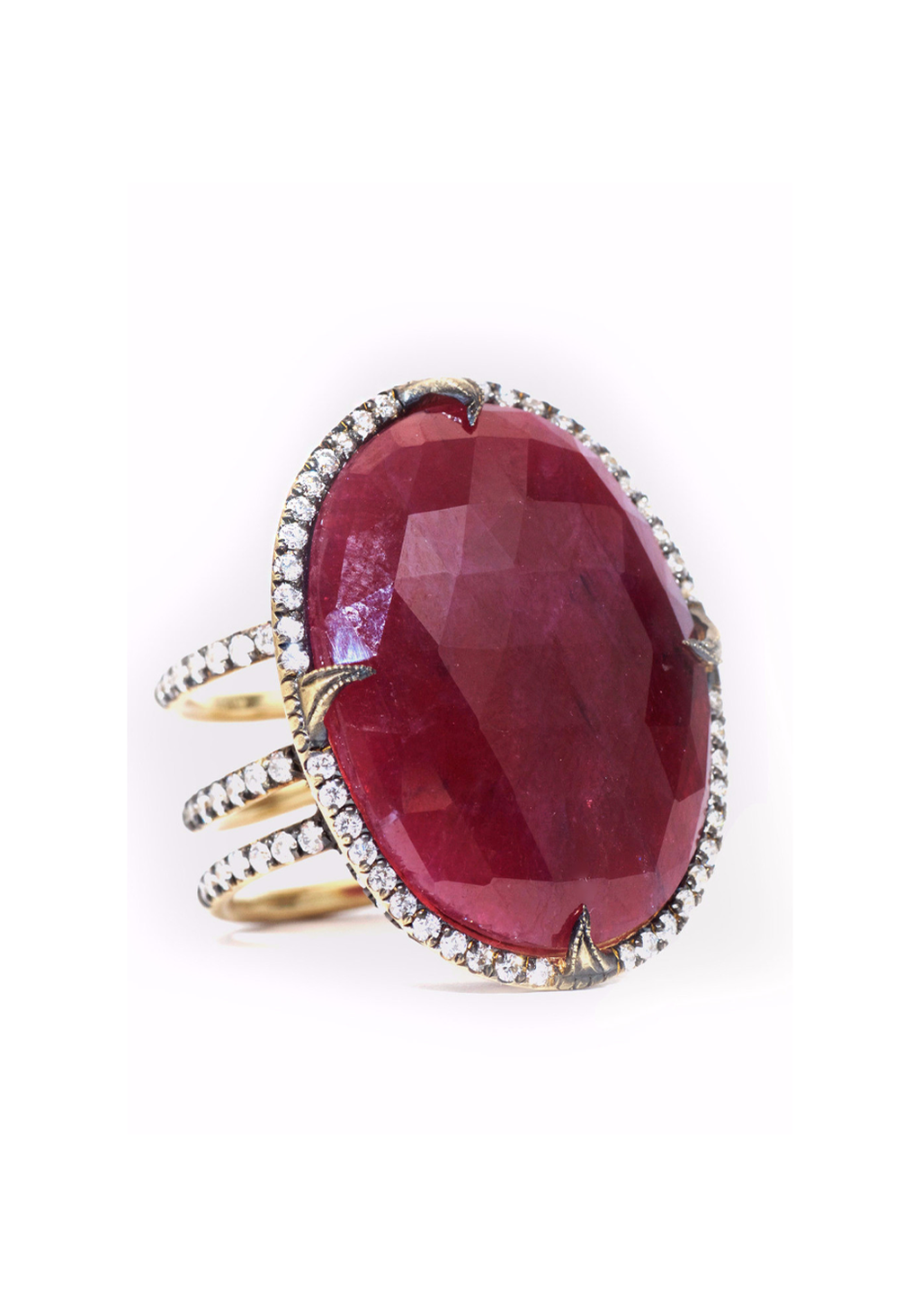 Large on sale ruby ring