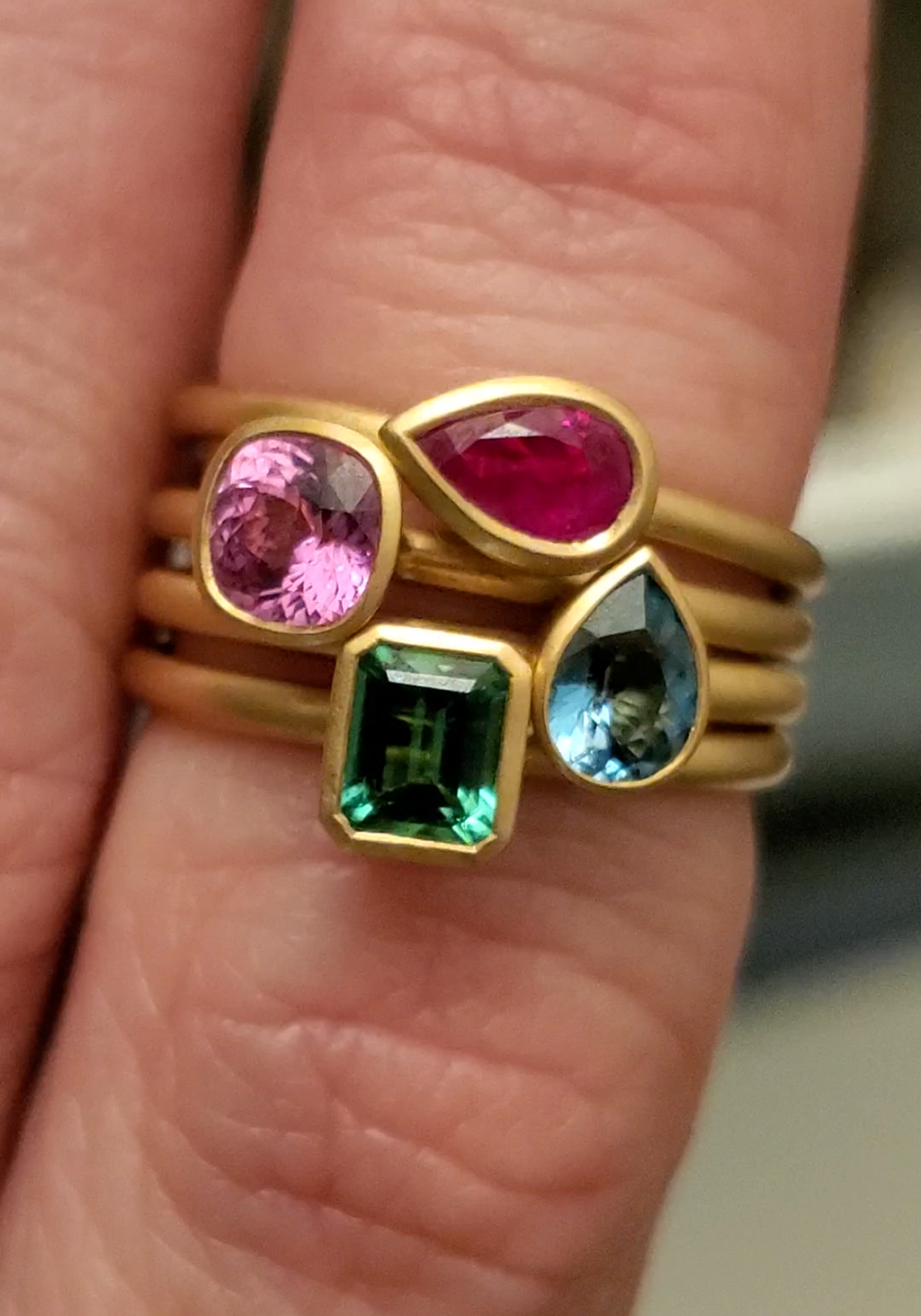 Kimberly Collins 18K Yellow Gold Gemstone Rings | OsterJewelers.com