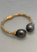 K. Brunini 18KRG Torque Twig Tahitian Pearl Cuff Bracelet | OsterJewelers.com