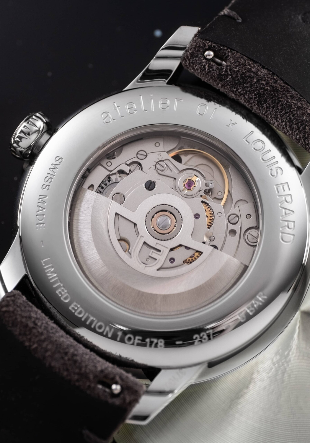 LOUIS ERARD Régulateur 85237AA53.BVA33 - Pre-owned - Louis Erard & Atelier  Oï Steel watch