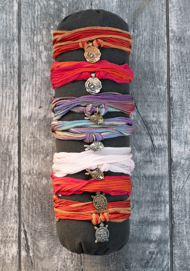 How to wrap Catherine Michiels silk wrap bracelets | OsterJewelers.com