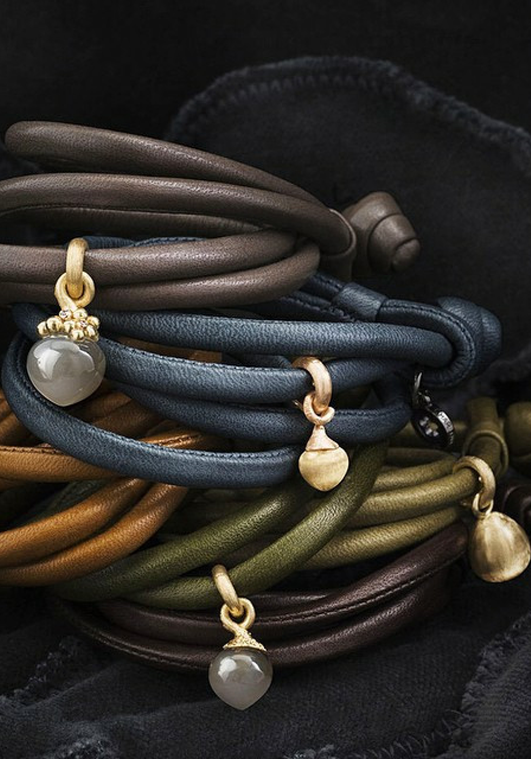 Ole Lynggaard Leather Bracelets For Sweet Drops Charms | (Sold separately) | OsterJewelers.com