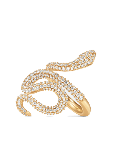 Ole Lynggaard Snakes 18KYG Pavé Diamond Snake Ring | Ref. A2673-404 | OsterJewelers.com