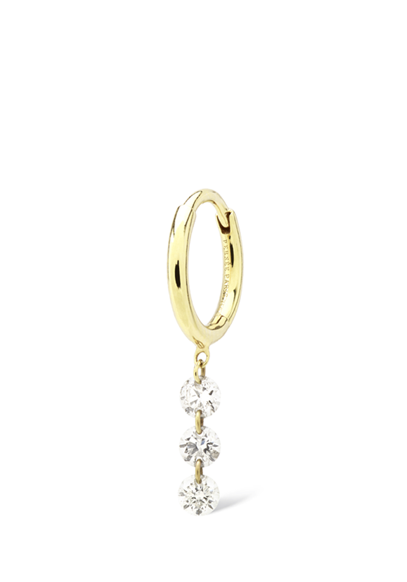 18K Yellow Gold White Diamond Earring Charms 001-699-00013